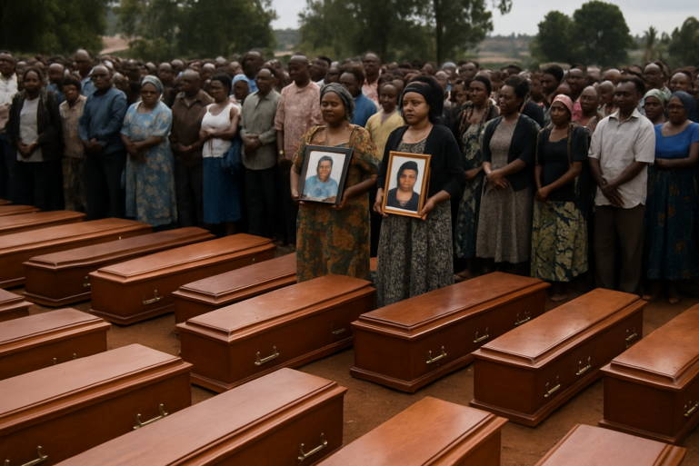 Mass Funeral Held in Bukavu for 26 Children Killed in School Fire and Stampede